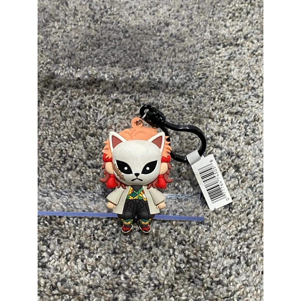Bag Clip Demon Slayer Sabito Unisex Multicolor Like New Anime 3D Foam OS